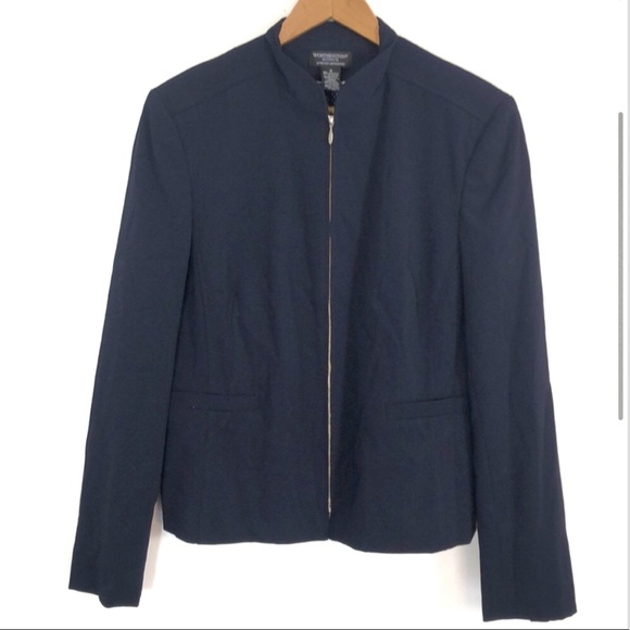 Worthington stretch separates navy jacket sz 14 - Picture 2 of 4